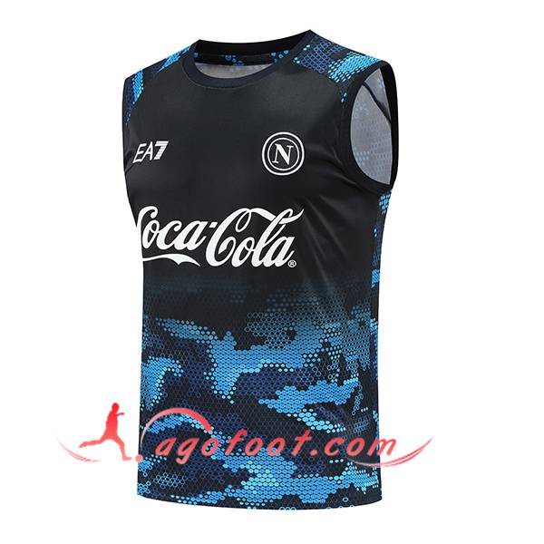 Training Debardeur SSC Naples Noir/Bleu 2024/2025