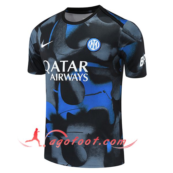 Training T-Shirts Inter Milan Noir/Gris/Bleu 2024/2025