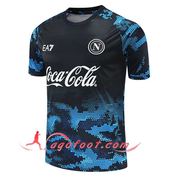 Training T-Shirts SSC Naples Noir/Bleu 2024/2025