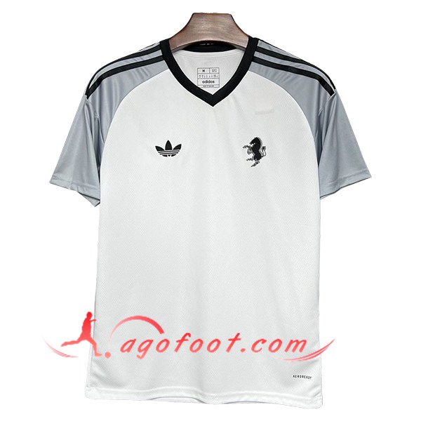Training T-Shirts Juventus Blanc/Noir/Gris 2024/2025