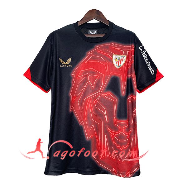 Training T-Shirts Athletic Bilbao Noir/Rouge 2024/2025