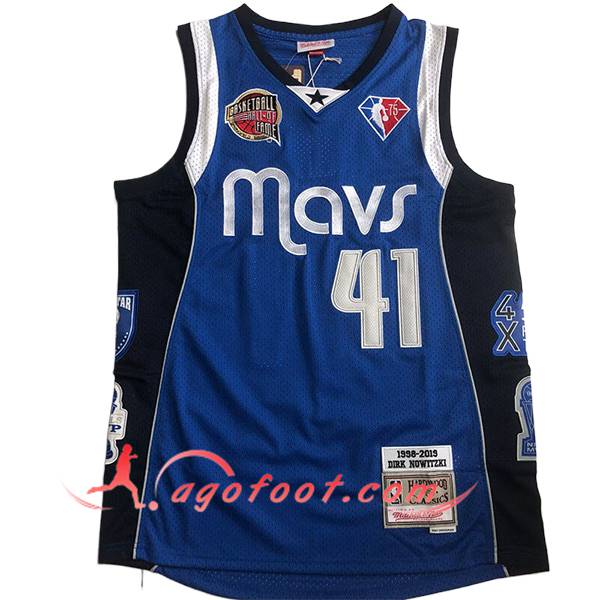 Maillot Dallas Mavericks (NOWITZKI #41) 2024/25 Bleu/Noir