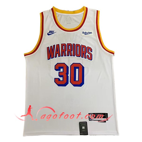 Maillot Golden State Warriors (CURRY #30) 2024/25 Blanc/Rouge