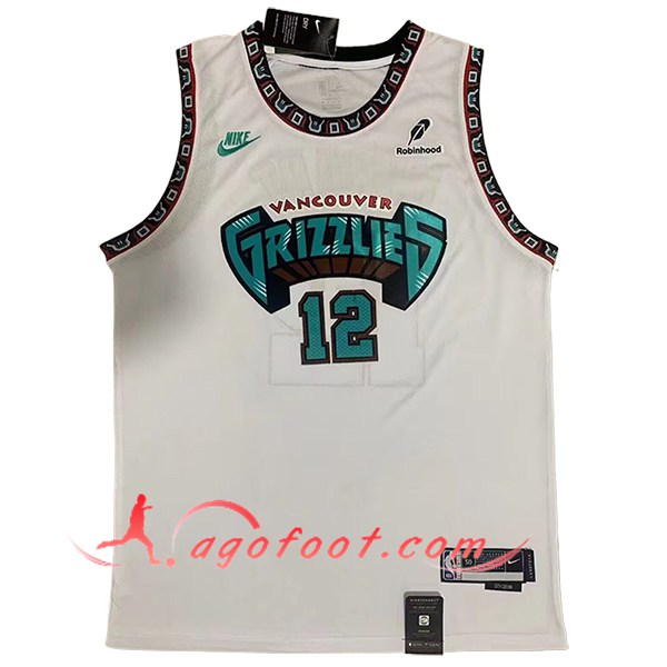 Maillot Memphis Grizzlies (MORANT #12) 2024/25 Blanc/Vert
