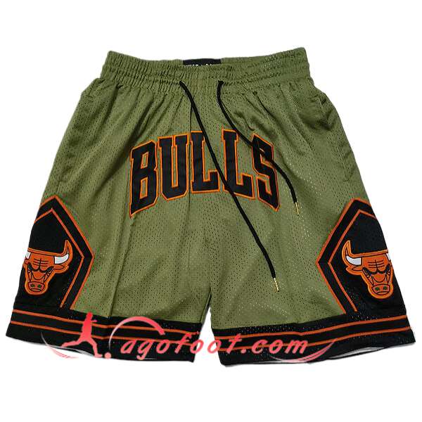 Shorts NBA Chicago Bulls 2024/25 Vert/Noir/Orange