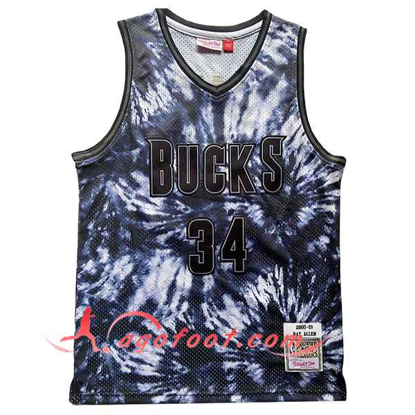 Maillot Milwaukee Bucks (ALLEN #34) 2024/25 Noir/Blanc