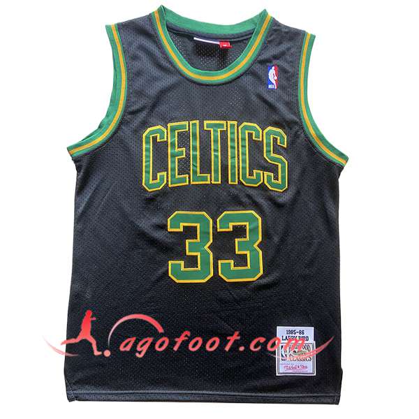 Maillot Boston Celtics (BIRD #33) 2024/25 Noir/Vert