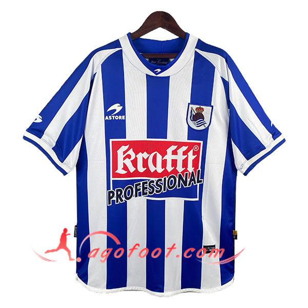 Maillot de Foot Real Sociedad Retro Domicile 2002/2003