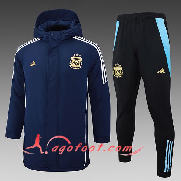 Ensemble Doudoune A Capuche Argentine Bleu Royal 2024/2025 -02