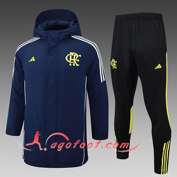 Ensemble Doudoune A Capuche Flamengo Bleu/Noir/Jaune 2024/2025