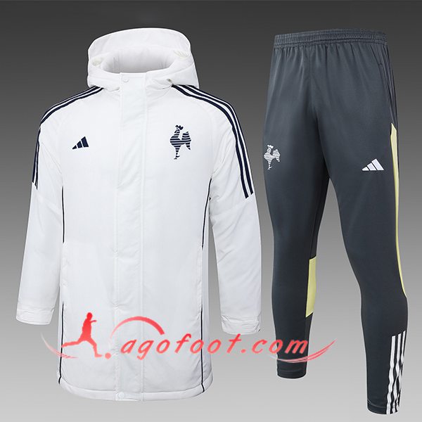 Ensemble Doudoune A Capuche Atlético Mineiro Blanc/Noir/Gris/Jaune 2024/2025