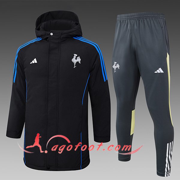 Ensemble Doudoune A Capuche Atlético Mineiro Noir/Bleu/Gris/Jaune 2024/2025