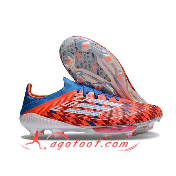 Adidas Chaussures de Foot F50+.1 FG Orange/Noir/Bleu
