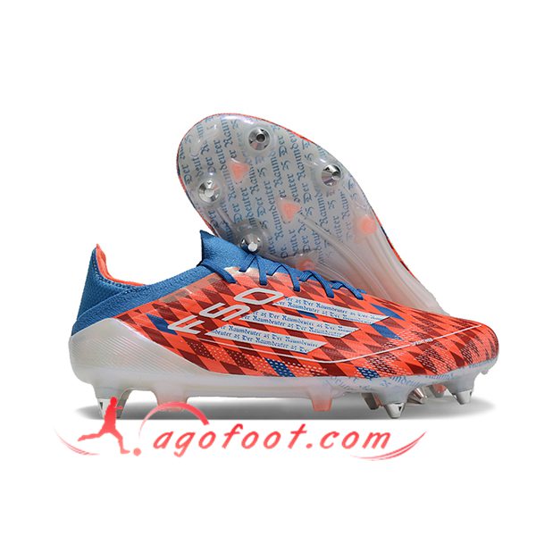Adidas Chaussures de Foot F50 Elite SG Orange/Bleu