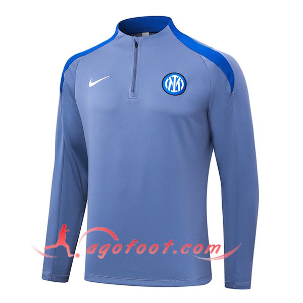 Sweatshirt Training Inter Milan Gris/Bleu 2024/2025