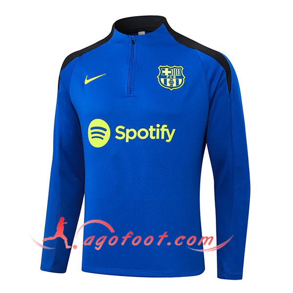 Sweatshirt Training FC Barcelone Bleu/Noir 2024/2025