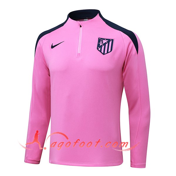 Sweatshirt Training Atletico Madrid Rose/Bleu 2024/2025