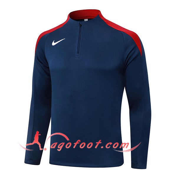 Sweatshirt Training Nike Bleu/Rouge 2024/2025