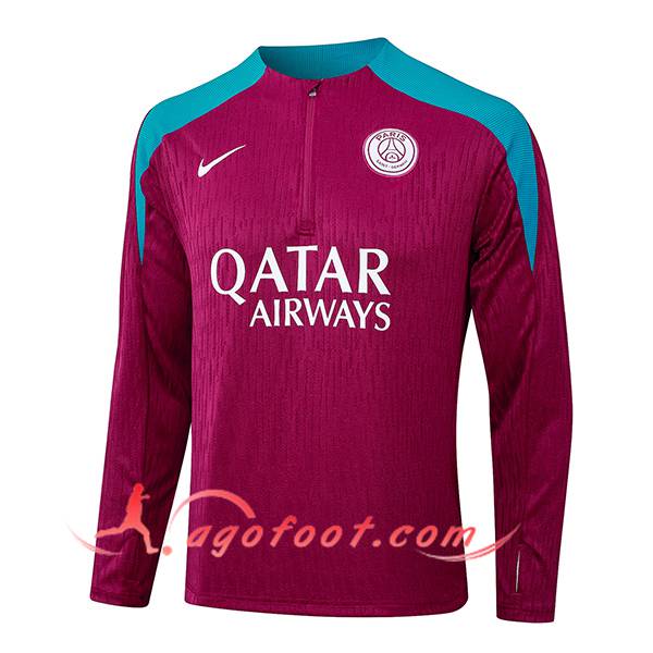 Sweatshirt Training PSG Pourpre/Bleu 2024/2025