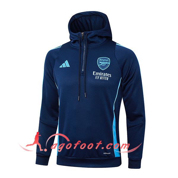 Veste A Capuche Arsenal Bleu Royal 2024/2025