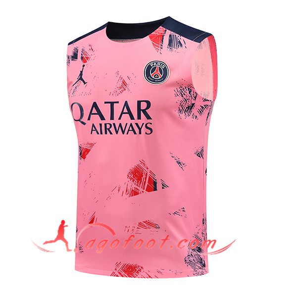 Training Debardeur PSG Rose/Bleu 2024/2025