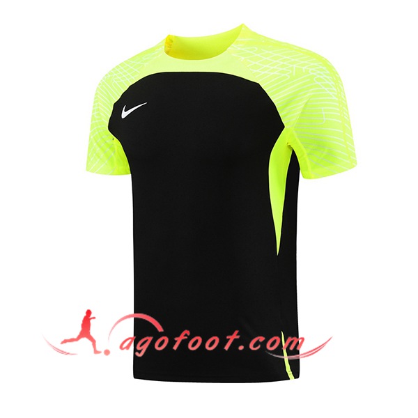 Training T-Shirts Nike Noir/Vert 2024/2025