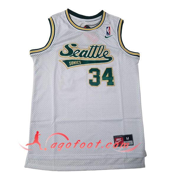 Maillot Oklahoma City Thunder (ALLEN #34) 2024/25 Blanc/Vert