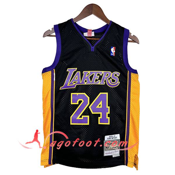 Maillot Los Angeles Lakers (BRYANT #24) 2023/24 Noir/Jaune/Pourpre