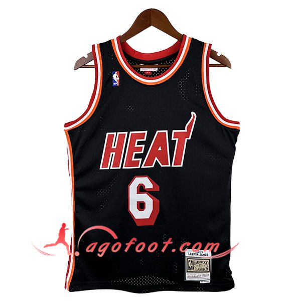 Maillot Miami Heat (JAMES #6) 2024/25 Noir/Rouge