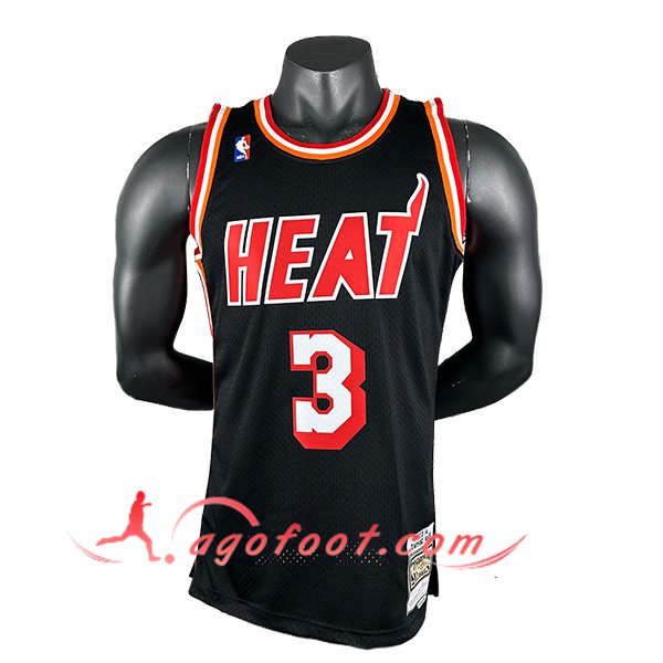 Maillot Miami Heat (WADE #3) 2024/25 Noir/Rouge