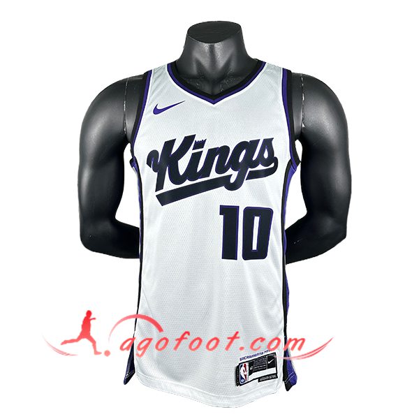 Maillot Sacramento Kings (DEROZAN #10) 2024/25 Blanc/Noir