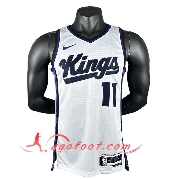 Maillot Sacramento Kings (SABONIS #11) 2024/25 Blanc/Noir/Pourpre