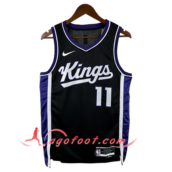 Maillot Sacramento Kings (SABONIS #11) 2024/25 Noir/Blanc/Pourpre
