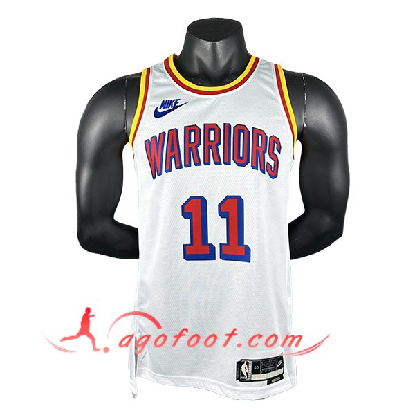 Maillot Golden State Warriors (THOMPSON #11) 2024/25 Blanc/Rouge