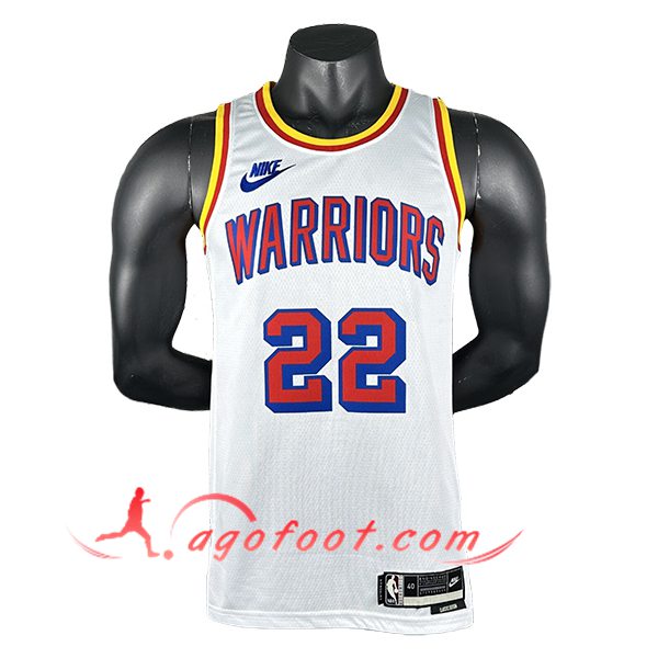 Maillot Golden State Warriors (WIGGINS #22) 2024/25 Blanc/Rouge