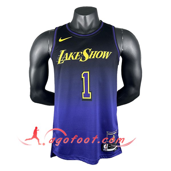 Maillot Los Angeles Lakers (RUSSELL #1) 2024/25 Pourpre/Noir