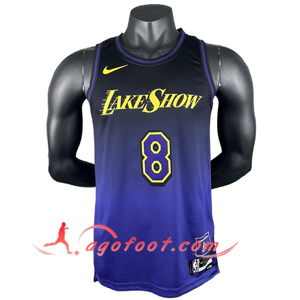 Maillot Los Angeles Lakers (BRYANT #8) 2024/25 Pourpre/Noir