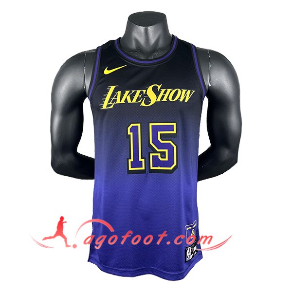 Maillot Los Angeles Lakers (REAVES #15) 2024/25 Pourpre/Noir