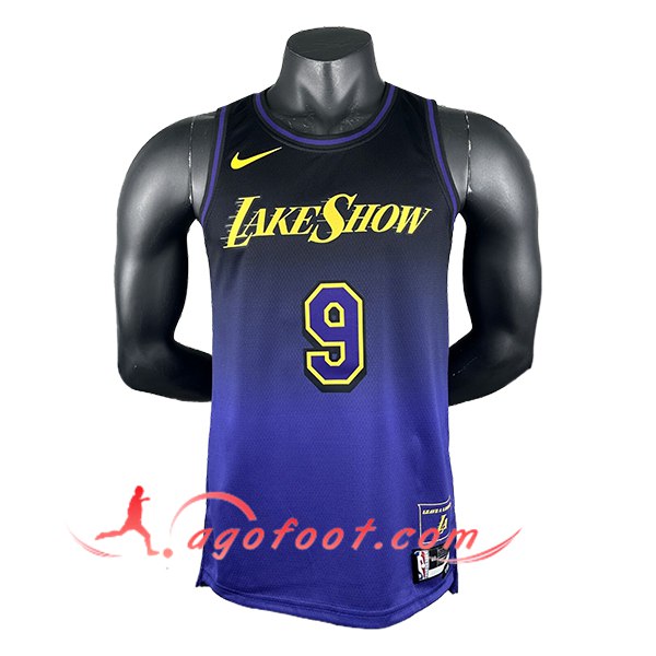 Maillot Los Angeles Lakers (JAMES JR. #9) 2024/25 Pourpre/Noir
