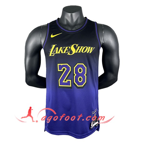 Maillot Los Angeles Lakers (HACHIMURA #28) 2024/25 Pourpre/Noir