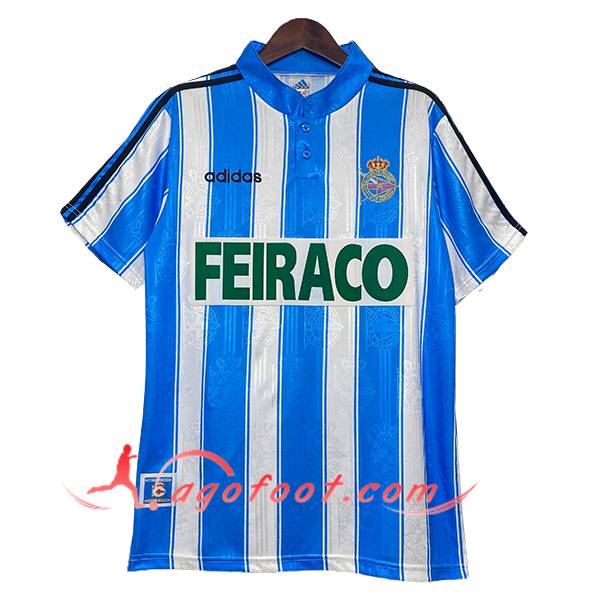 Maillot de Foot Deportivo La Coruna Retro Domicile 1997/1998