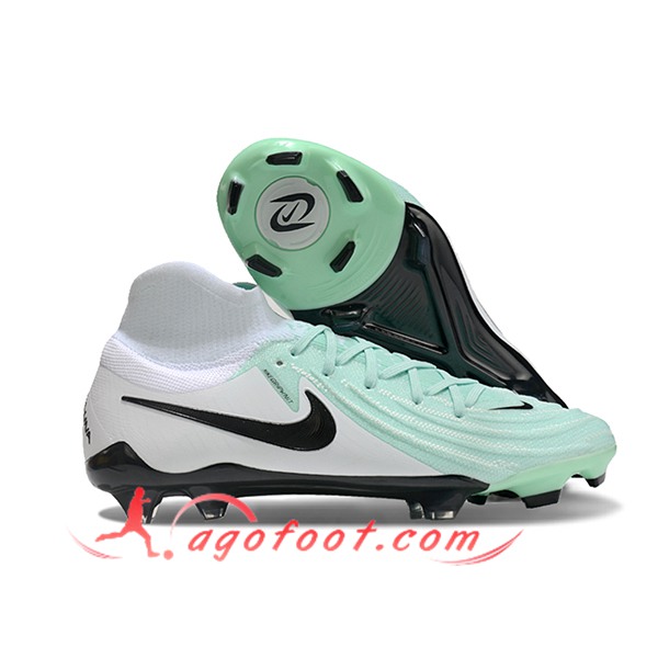 Nike Chaussures de Foot Phantom Luna Elite NU FG Vert/Blanc/Noir