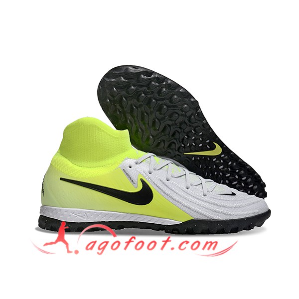 Nike Chaussures de Foot Phantom Luna Elite NU TF Jaune/Blanc/Noir