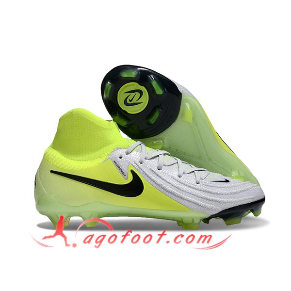 Nike Chaussures de Foot Phantom Luna Elite NU FG Jaune/Blanc/Noir -02
