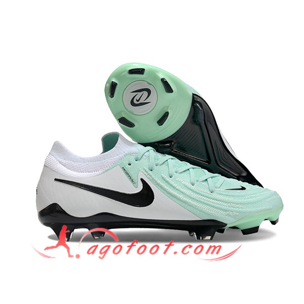 Nike Chaussures de Foot Phantom Luna Elite NU FG Vert/Blanc/Noir -03