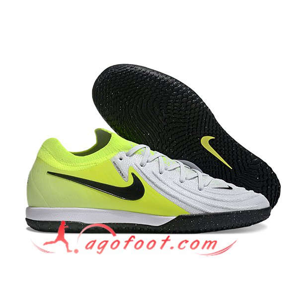 Nike Chaussures de Foot Phantom GX II Elite IC Jaune/Blanc/Noir