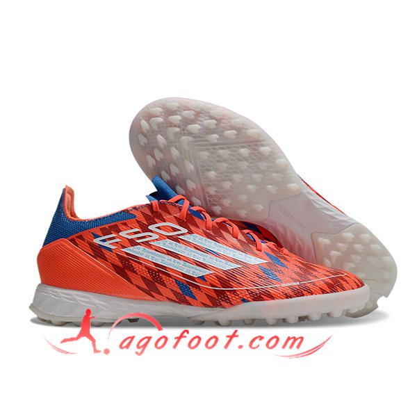 Adidas Chaussures de Foot F50 PRO TF Orange/Bleu