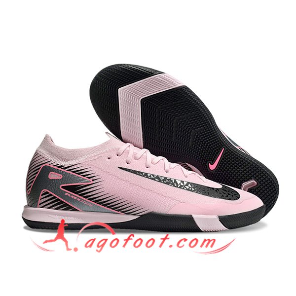 Nike Chaussures de Foot Air Zoom Mercurial Vapor XVI Elite IC Rose/Noir