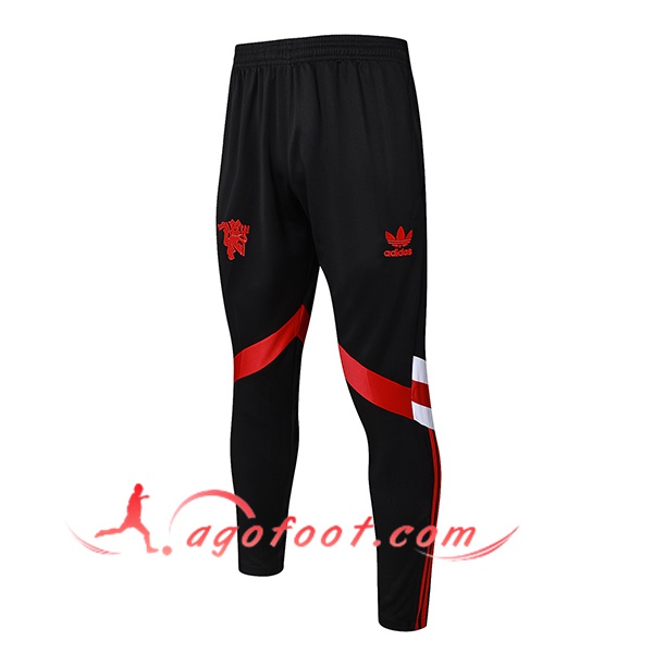 Pantalon Foot Manchester United Noir/Rouge/Blanc 2024/2025