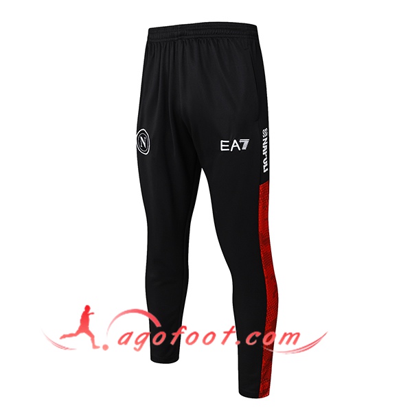 Pantalon Foot SSC Naples Noir/Rouge 2024/2025